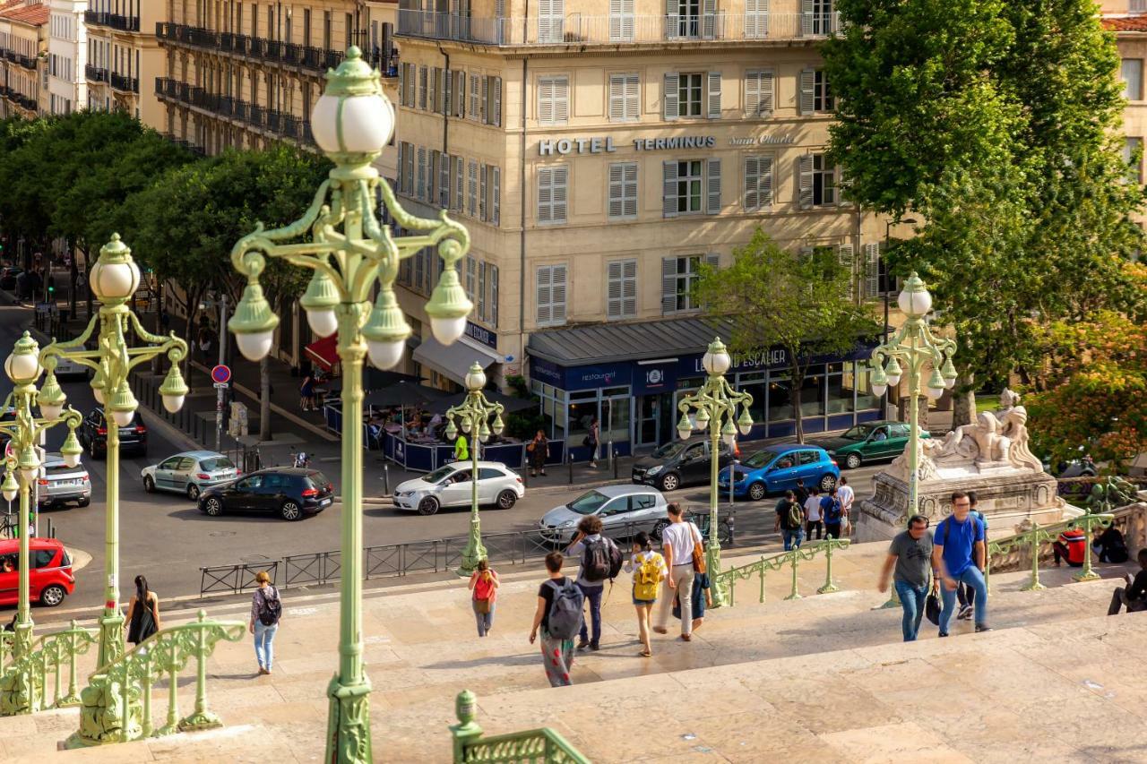 Hotel Terminus Saint-Charles Марсилия Екстериор снимка
